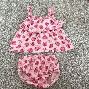 Pink sea shell outfit (18M)